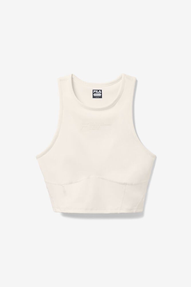 Fila Singlet Dame Hvite Invigorate Fitted 598631-CEQ